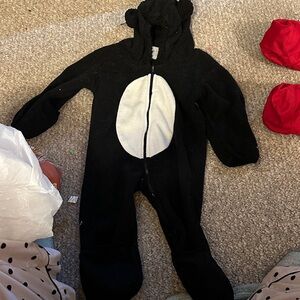 Charming Black and White Kids Footie